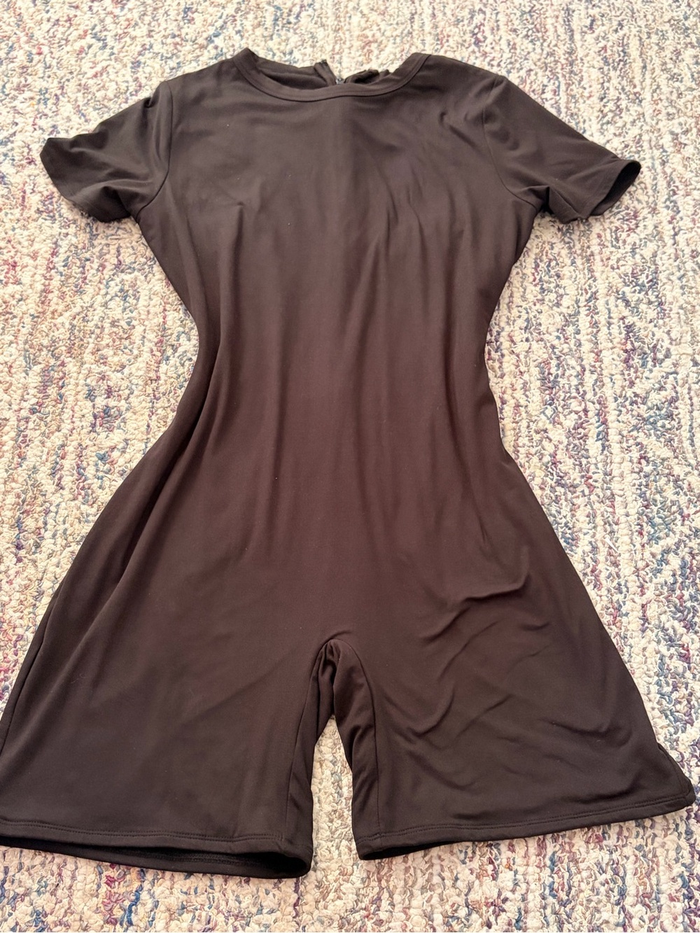 naked wardrobe Black Short-Sleeve Romper